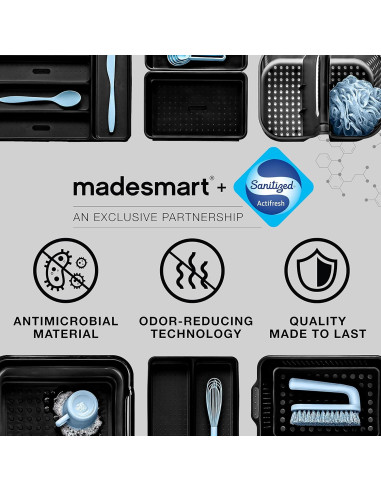 Bandeja de Cubiertos Antimicrobiana Madesmart 5 Compartimentos