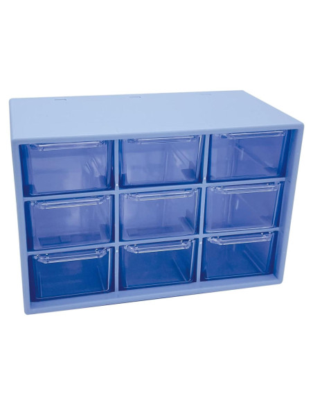 Organizador de Escritorio JIAFUJIN Azul 9 Cajones Portátil