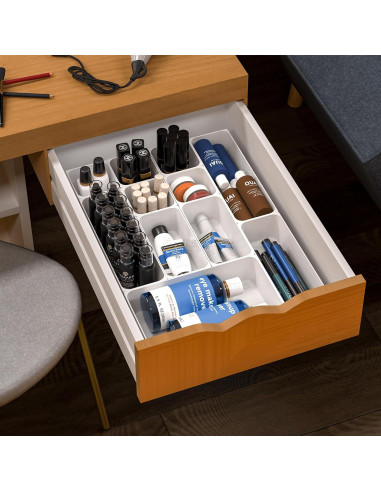 Juego de Organizadores de Cajones SuoXing 25 Piezas Blanco