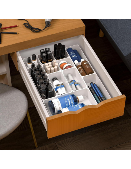 Juego de Organizadores de Cajones SuoXing 25 Piezas Blanco