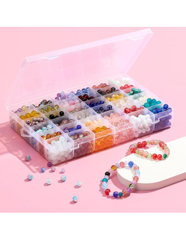 Cajas organizadoras de plástico AOZITA 36 compartimentos 2 unidades