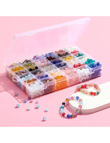 Cajas organizadoras de plástico AOZITA 36 compartimentos 2 unidades