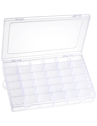 Cajas organizadoras de plástico AOZITA 36 compartimentos 2 unidades
