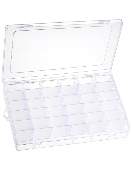 Cajas organizadoras de plástico AOZITA 36 compartimentos 2 unidades