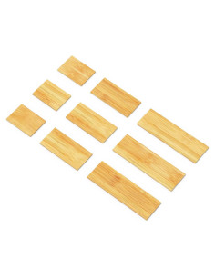 Divisores de Cajones de Bambú SpaceAid - 9 Piezas, 3 Tamaños