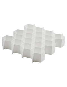 Organizador de Cajones Honeycomb Whitmor - Blanco - Set de 3