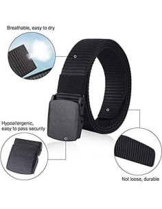 Cinturón Táctico Fierce - 3 Piezas Nylon 3.5 cm Unisex 2