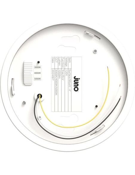 Luz de Techo LED Juno Slim Basics 10.16 cm Biselada 3000K-5000K