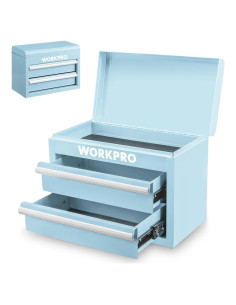 Caja de Herramientas Mini WORKPRO Azul Macaron 27.4x15x20.8cm