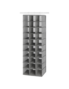 Organizador Colgante de Zapatos Whitmor 30 Secciones Gris