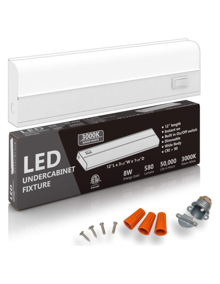 Iluminación LED bajo gabinete HARRRRD 30.48 cm 8W 3000K