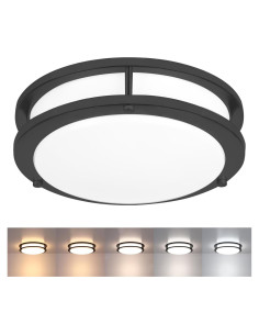 Lámpara de Techo LED 10" Negra Mate 17W 5CCT Faymart