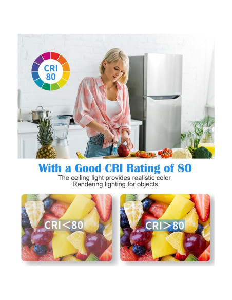 Lámpara de Techo LED 10" Negra Mate 17W 5CCT Faymart