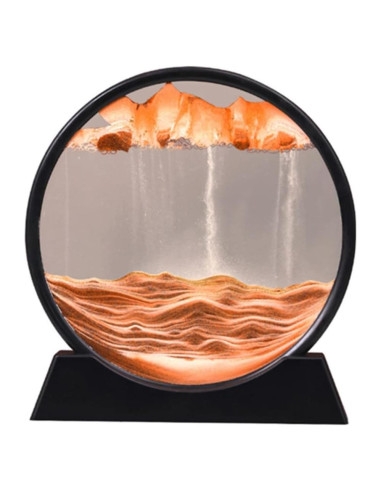 Arte de Arena OUKEYI 17,78 cm Redondo Amarillo Relax