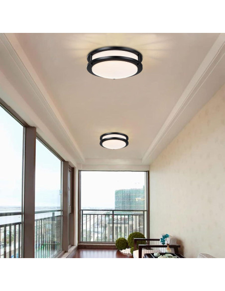 Lámpara de Techo LED 10" Negra Mate 17W 5CCT Faymart