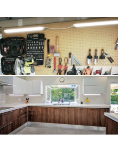 Luz LED T8 CNSUNWAY 2FT 20W 3000LM 6500K Enlazable - 2 Paquete 2