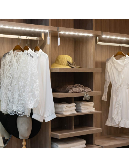 2 Pack Luces LED Recargables LUXJET con Sensor de Movimiento