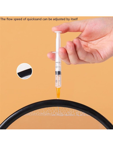 Arte de Arena OUKEYI 17,78 cm Redondo Amarillo Relax