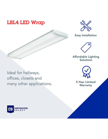 Luminaria LED Envolvente Lithonia LBL4 4 Pies 4000K 4253 Lúmenes Luminaria LED Envolvente Lithonia LBL4 4 Pies 4000K 4253 Lúmenes