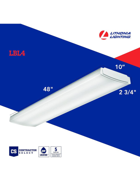 Luminaria LED Envolvente Lithonia LBL4 4 Pies 4000K 4253 Lúmenes Luminaria LED Envolvente Lithonia LBL4 4 Pies 4000K 4253 Lúmenes