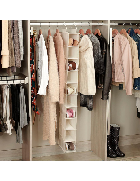 Organizador de Zapatos Colgante Household Essentials 10 Bolsillos