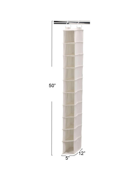 Organizador de Zapatos Colgante Household Essentials 10 Bolsillos