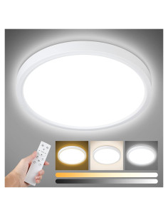 Luz de Techo Dimmable Unicozin 22cm 18W Control Remoto 3000K-6000K