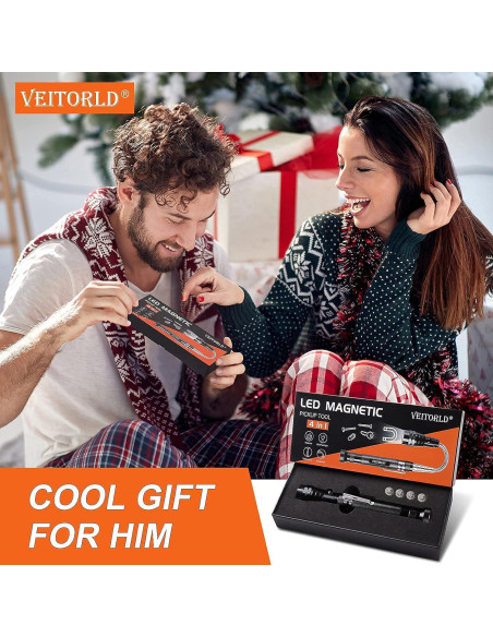 Linterna Magnética Telescópica Veitorld LED 360 para Hombre