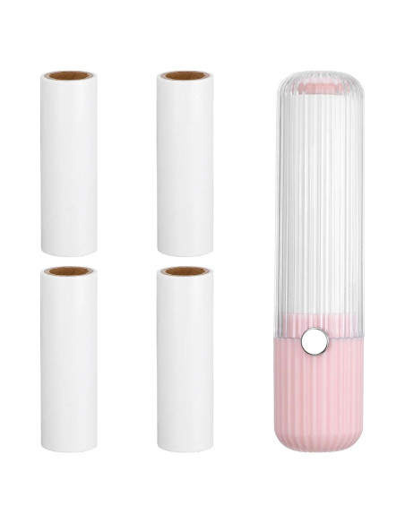 Mini Rodillo Quitapelusas Portátil Hpmjz 14x3.2 cm 1 Mango + 5 Recambios