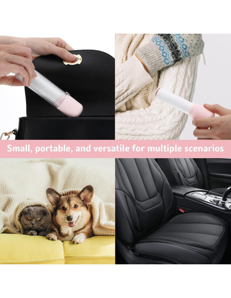 Mini Rodillo Quitapelusas Portátil Hpmjz 14x3.2 cm 1 Mango + 5 Recambios