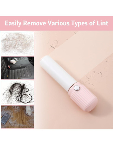 Mini Rodillo Quitapelusas Portátil Hpmjz 14x3.2 cm 1 Mango + 5 Recambios