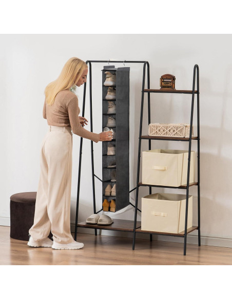 Organizador de Zapatos Colgante YOUDENOVA 10 Estantes Gris