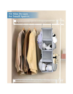 Organizador de Zapatos Colgante SLEEPING LAMB Gris 8 Pares 2