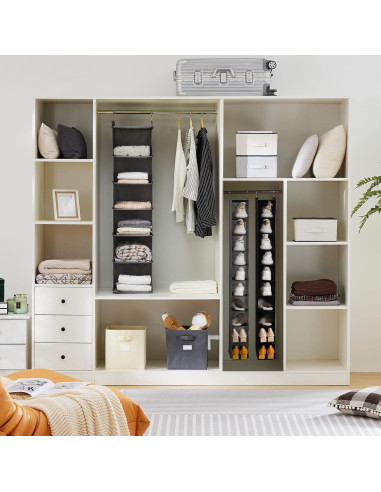 Organizador de Zapatos Colgante YOUDENOVA 10 Estantes Gris