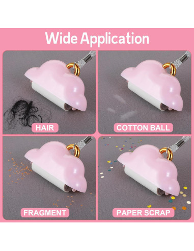Mini Rodillo Quitapelusas Portátil Tyqour Rosa 150 Hojas