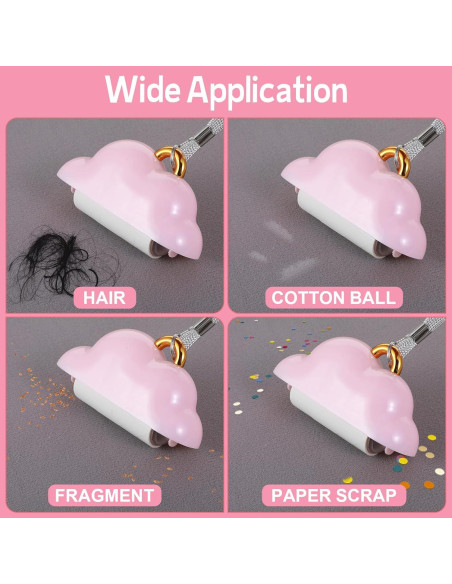 Mini Rodillo Quitapelusas Portátil Tyqour Rosa 150 Hojas