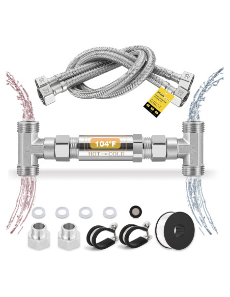 Kit Válvula Sensor Acero Inoxidable 304 Moonshan 50,8 cm