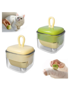 Rodillo Quitapelusas Reutilizable BHKDCMDL Verde y Beige