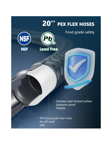 Kit Válvula Sensor Acero Inoxidable 304 Moonshan 50,8 cm