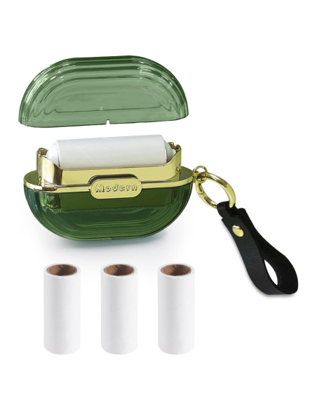 Rodillo Quitapelusas Doble Cara Modixun Reutilizable Verde