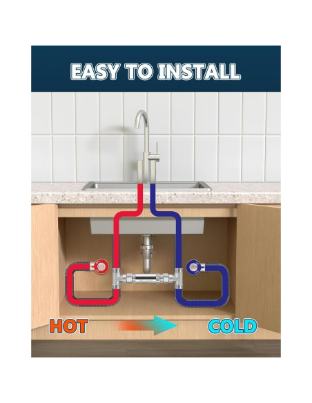 Kit Válvula Sensor Acero Inoxidable 304 Moonshan 50,8 cm