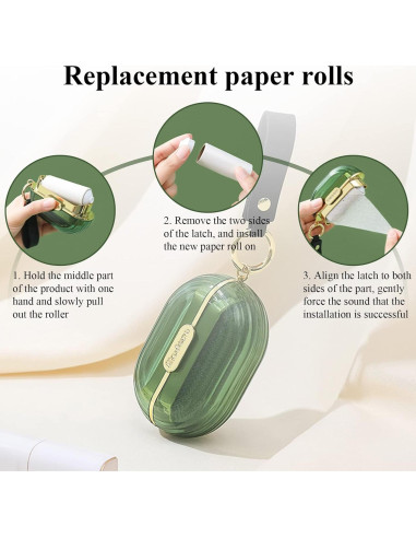 Rodillo Quitapelusas Doble Cara Modixun Reutilizable Verde