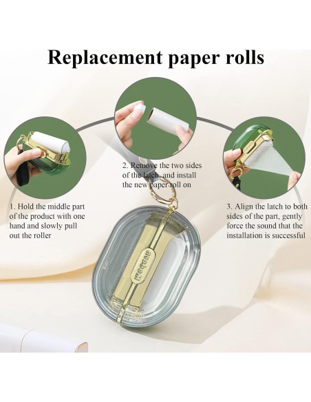 Rodillo de Pelusa Doble Cara Modixun Gris Reutilizable 4 Recambios