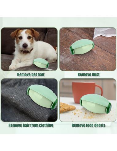 Rodillo de Pelusa Reutilizable Tinoaly Verde 10.2x6.5cm