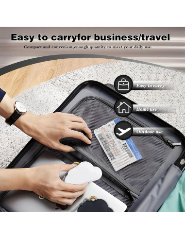 Paquete de 2 Rodillos Quitapelusas Quxddy Portátiles 9x6.5cm