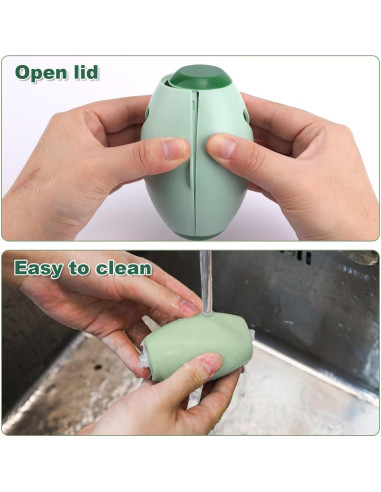 Rodillo de Pelusa Reutilizable Tinoaly Verde 10.2x6.5cm