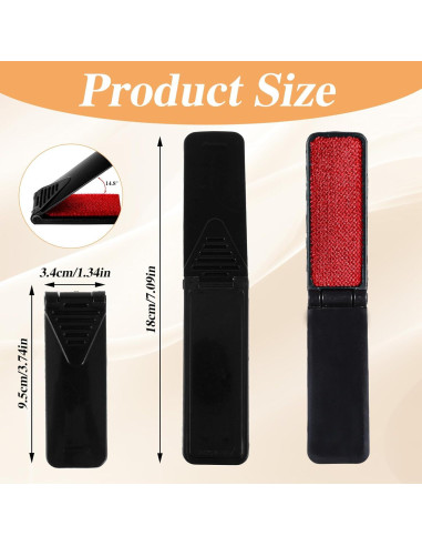 4 Cepillos Plegables para Pelusa Tyqour - Compactos y Reutilizables