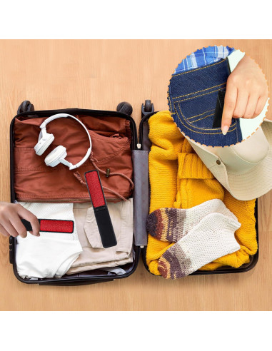 4 Cepillos Plegables para Pelusa Tyqour - Compactos y Reutilizables