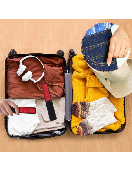 4 Cepillos Plegables para Pelusa Tyqour - Compactos y Reutilizables