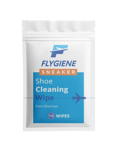 Toallitas de Limpieza de Zapatos FLYGIENE - Paquete de 10